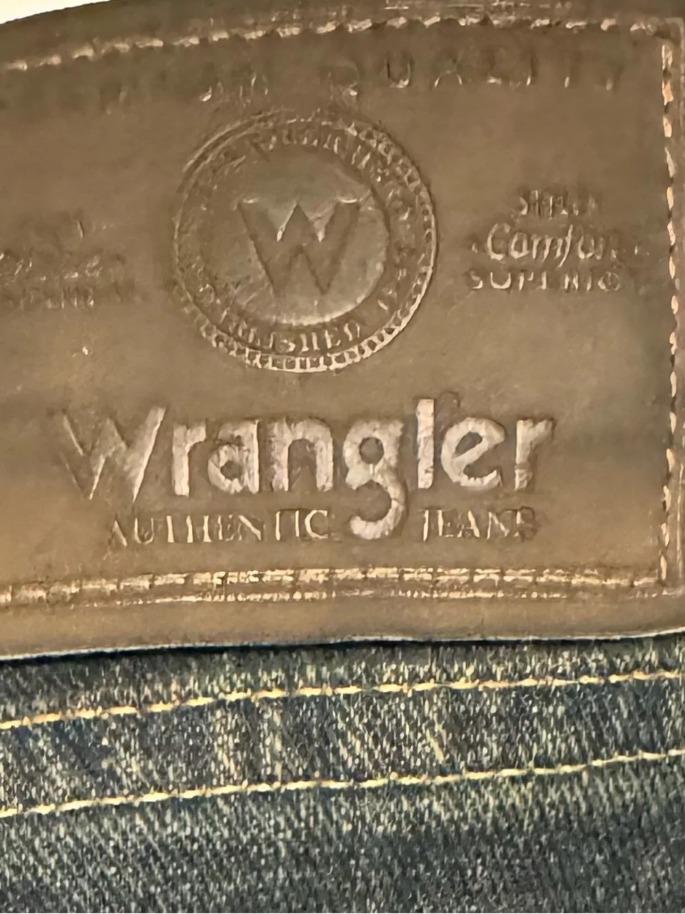 Wrangler:  Men's Black-Wash Straight Jeans